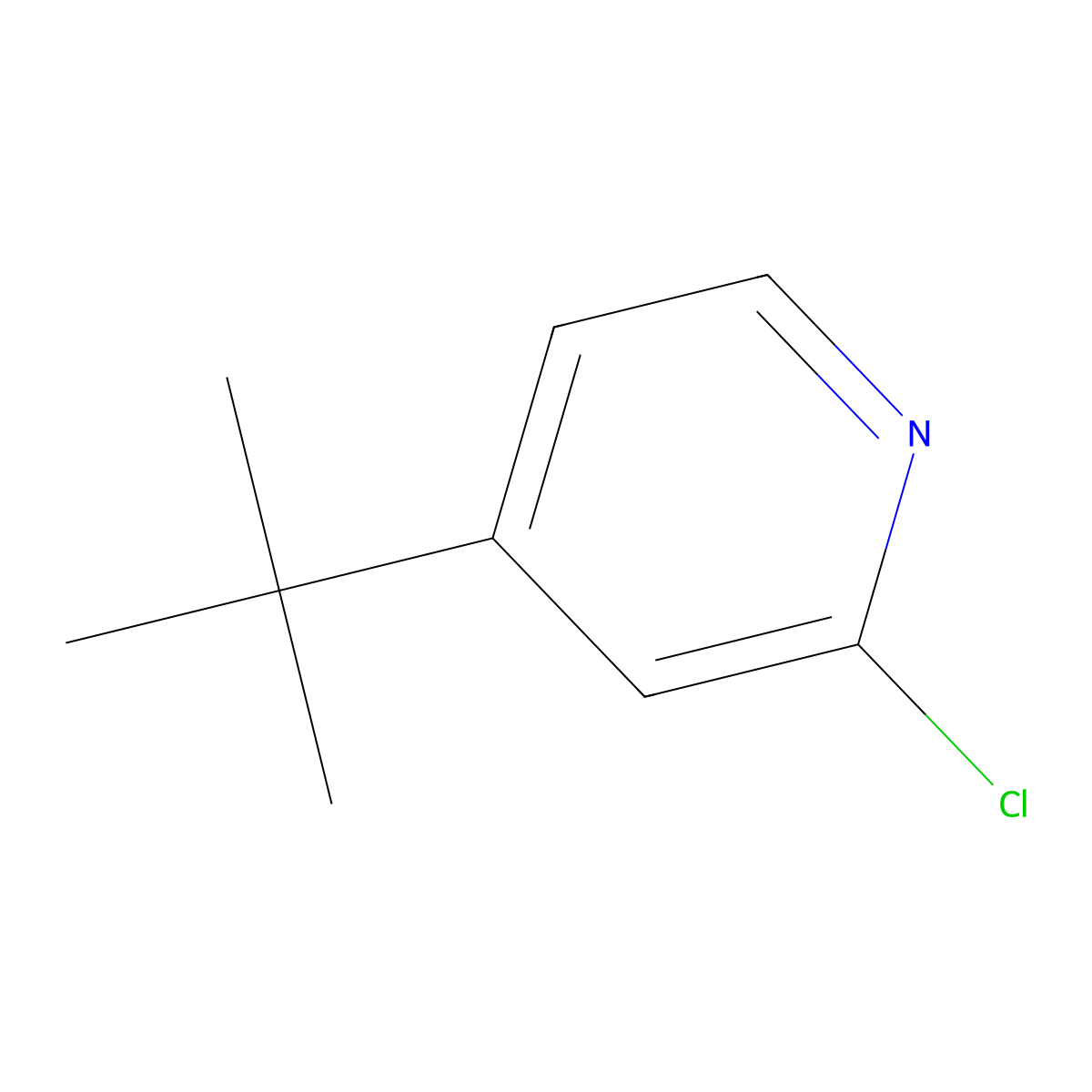4-(tert-Butyl)-2-chloropyridine molecular structure, CAS 81167-60-4