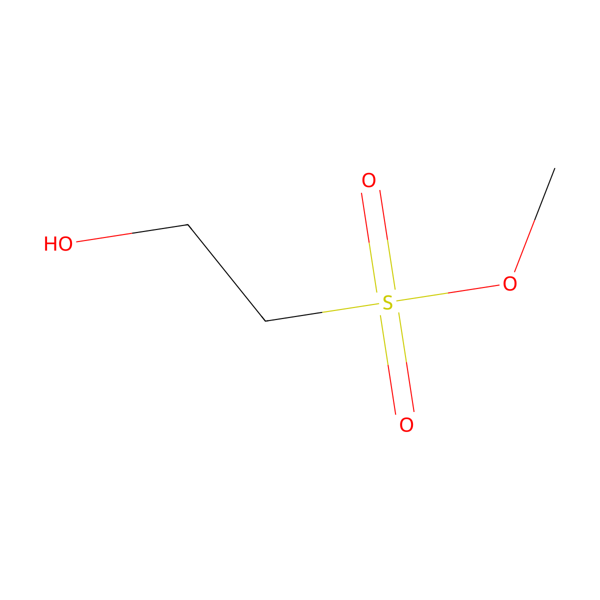 Ethanesulfonic acid, 2-hydroxy-, methyl ester molecular structure, CAS 81171-21-3