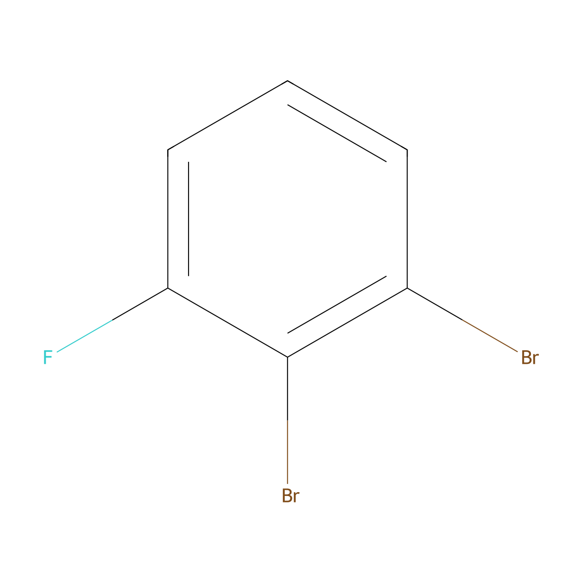 1,2-Dibromo-3-fluorobenzene molecular structure, CAS 811711-33-8