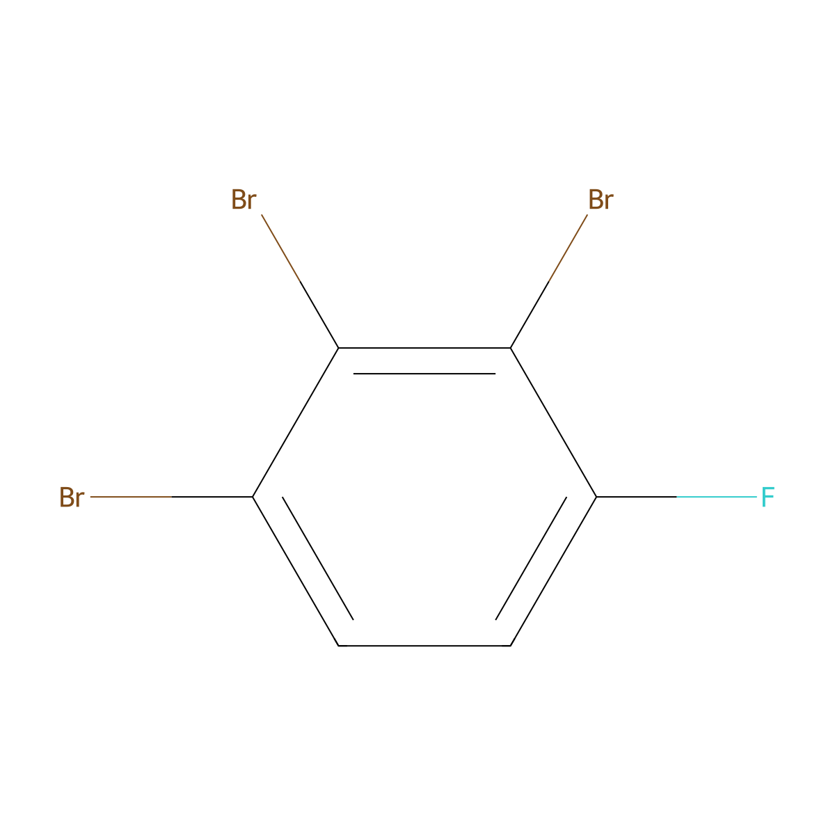 1,2,3-Tribromo-4-fluorobenzene molecular structure, CAS 811711-77-0