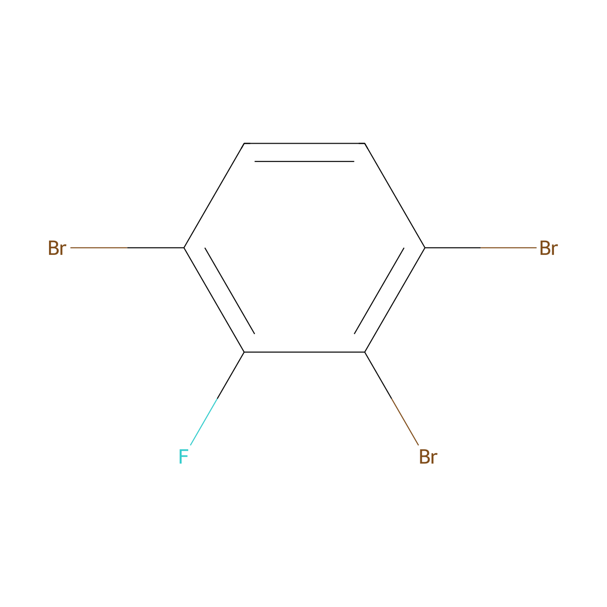 2,3,6-Tribromofluorobenzene molecular structure, CAS 811711-91-8