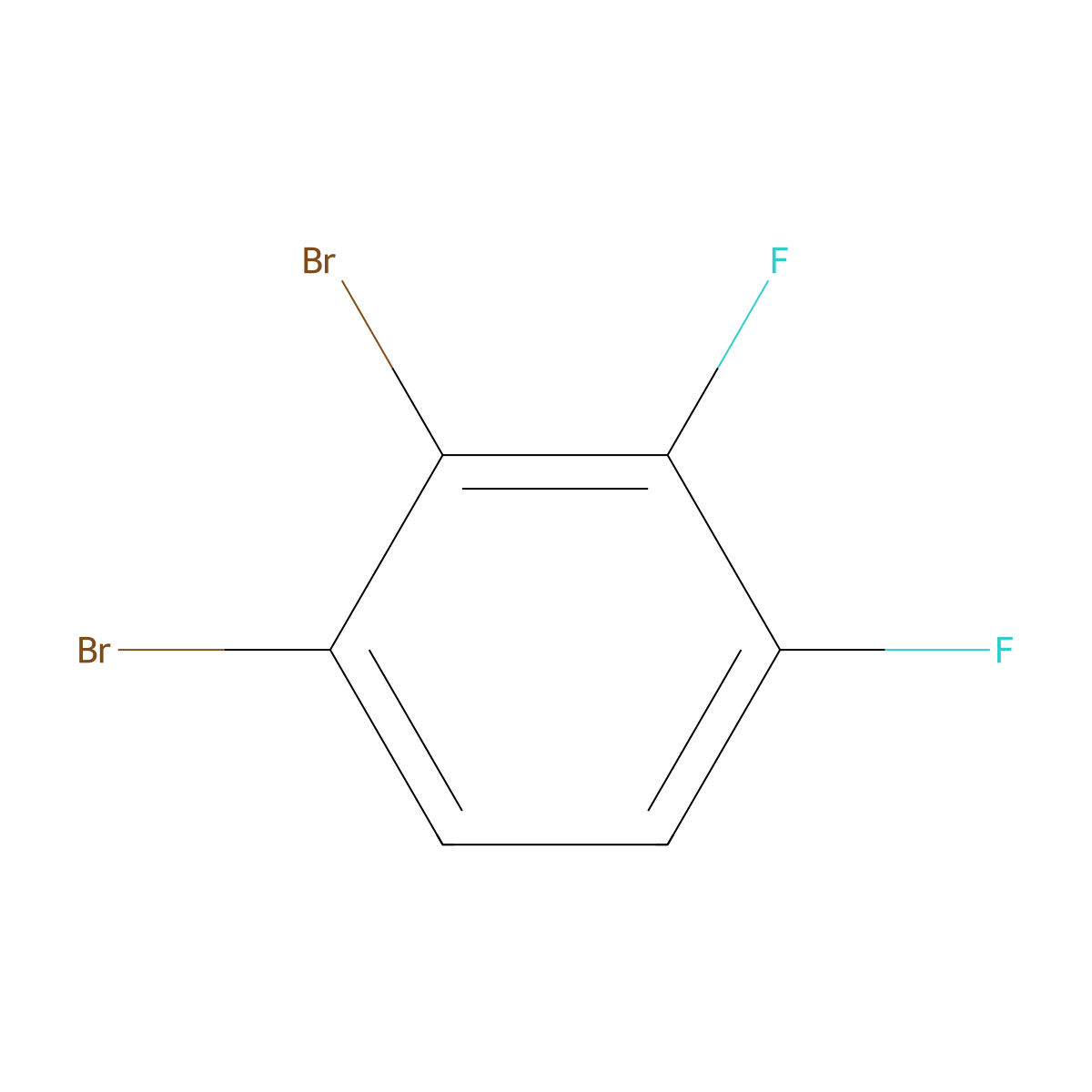 1,2-Dibromo-3,4-difluorobenzene molecular structure, CAS 811713-01-6