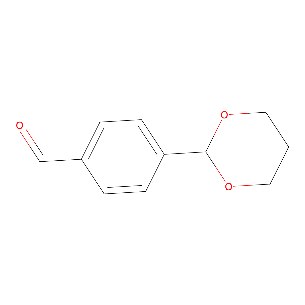 4-(1,3-Dioxan-2-yl)benzaldehyde molecular structure, CAS 81172-92-1