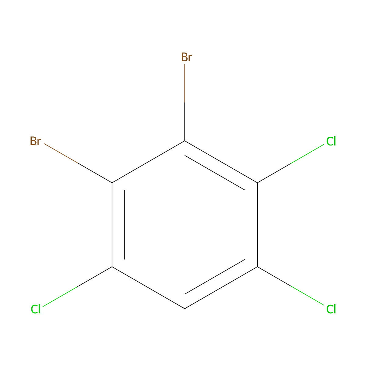1,2-Dibromo-3,4,6-trichlorobenzene molecular structure, CAS 811720-47-5