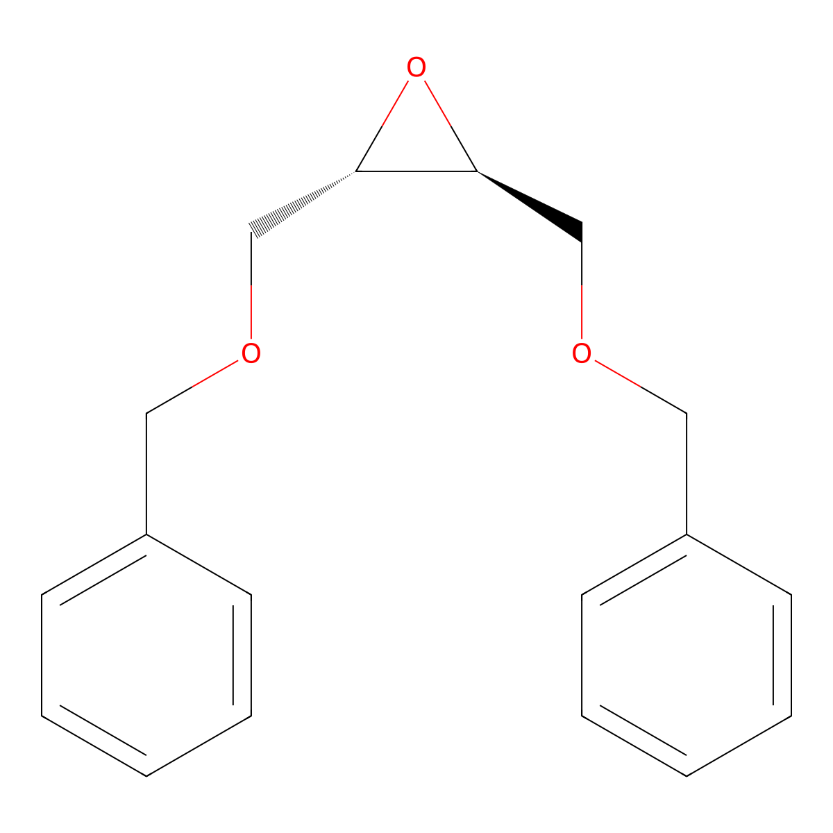 Oxirane, 2,3-bis[(phenylmethoxy)methyl]-, (2S,3S)- molecular structure, CAS 81177-24-4