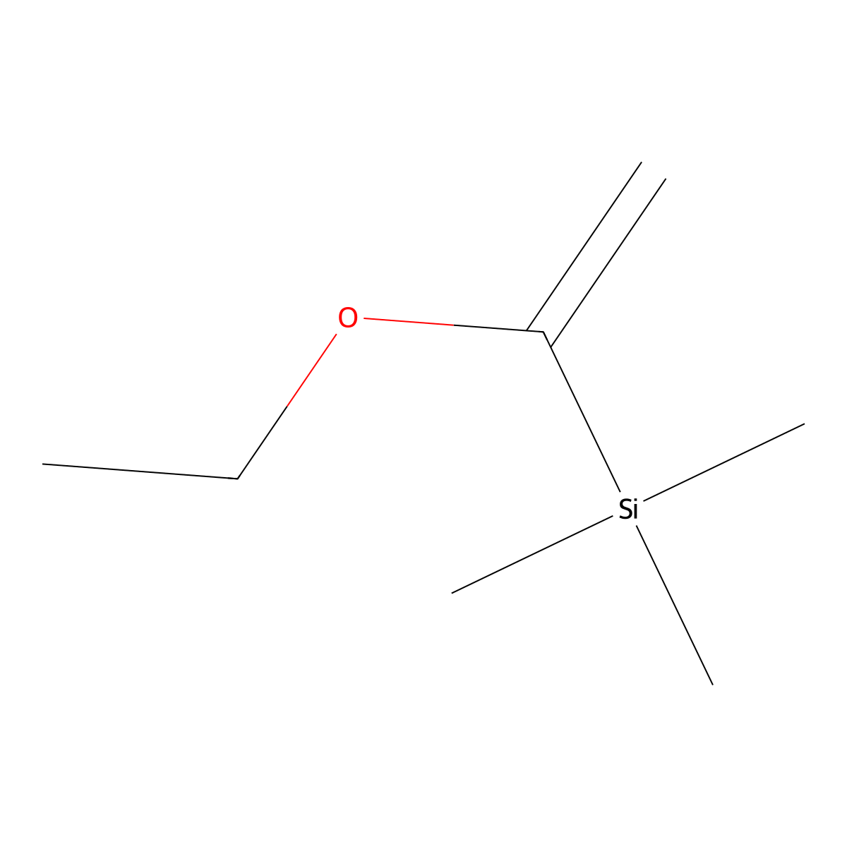 (1-Ethoxyethenyl)(trimethyl)silane molecular structure, CAS 81177-92-6