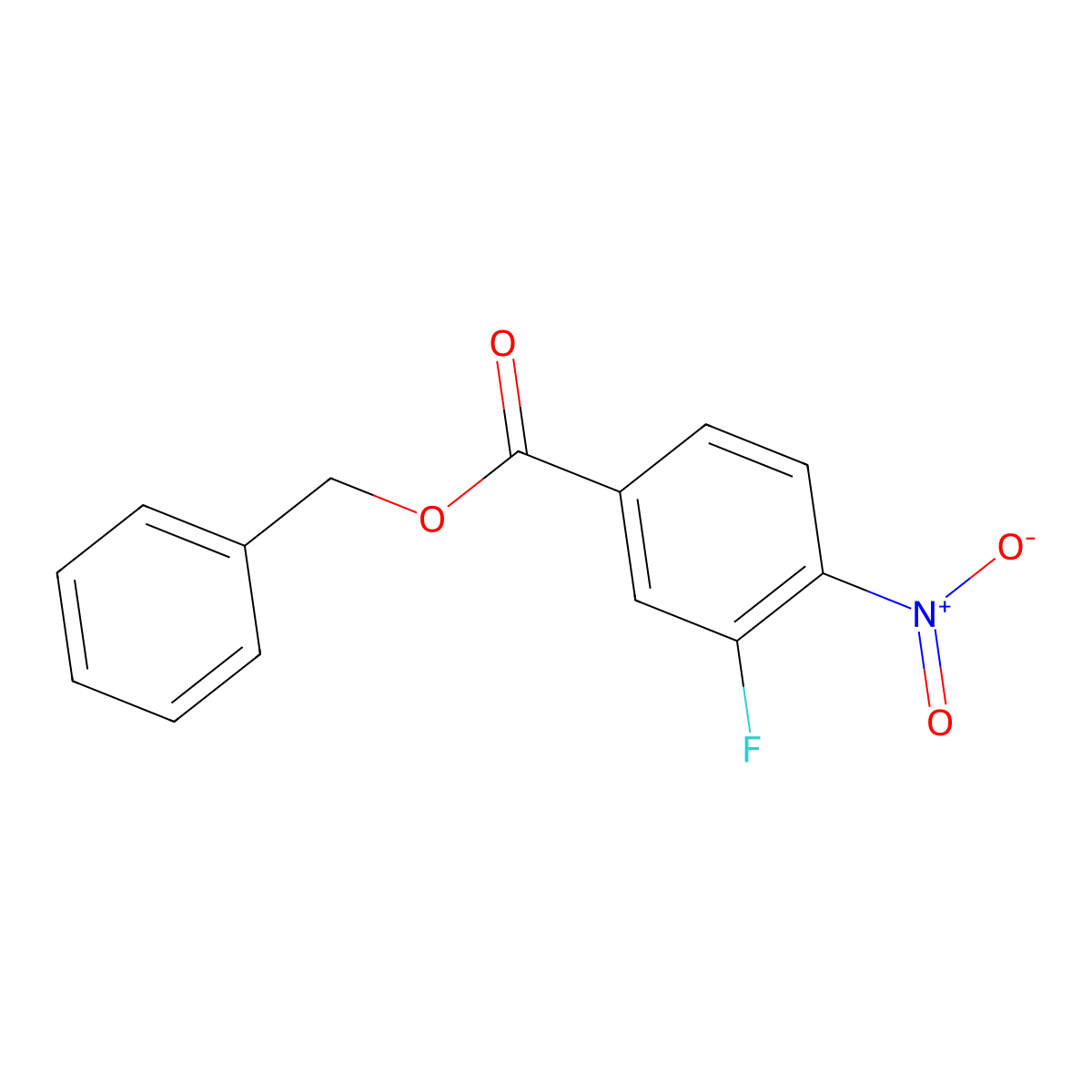 Benzyl 3-fluoro-4-nitrobenzoate molecular structure, CAS 811788-85-9