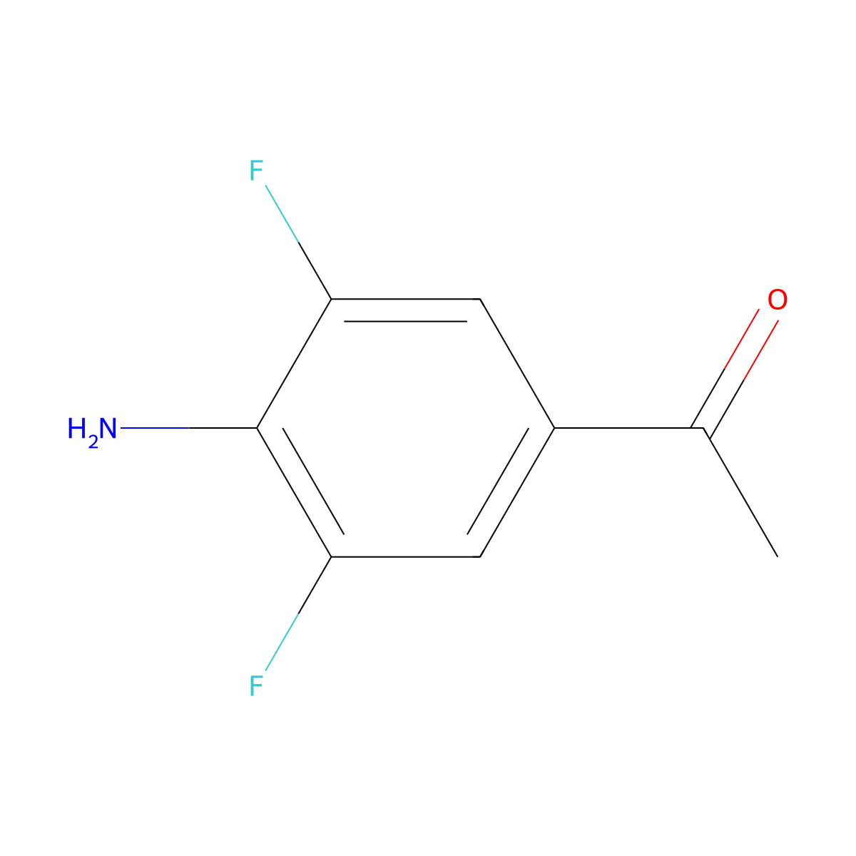 1-(4-Amino-3,5-difluorophenyl)ethanone molecular structure, CAS 811799-69-6