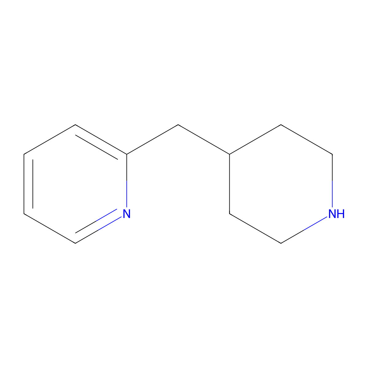 2-[(Piperidin-4-yl)methyl]pyridine molecular structure, CAS 811812-57-4