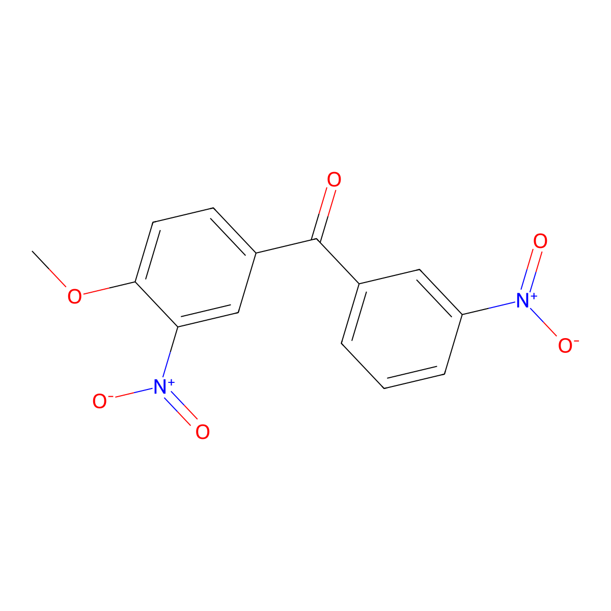 (4-Methoxy-3-nitrophenyl)(3-nitrophenyl)methanone molecular structure, CAS 811836-23-4