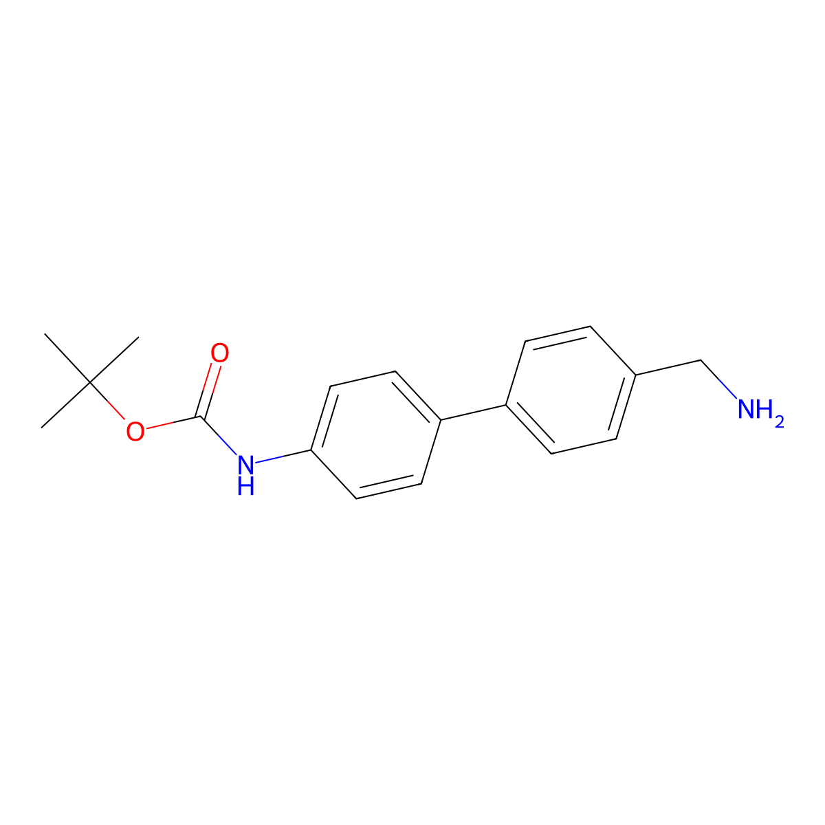 4-(4'-Aminomethyl)phenyl-1-N-Boc-aniline molecular structure, CAS 811842-12-3