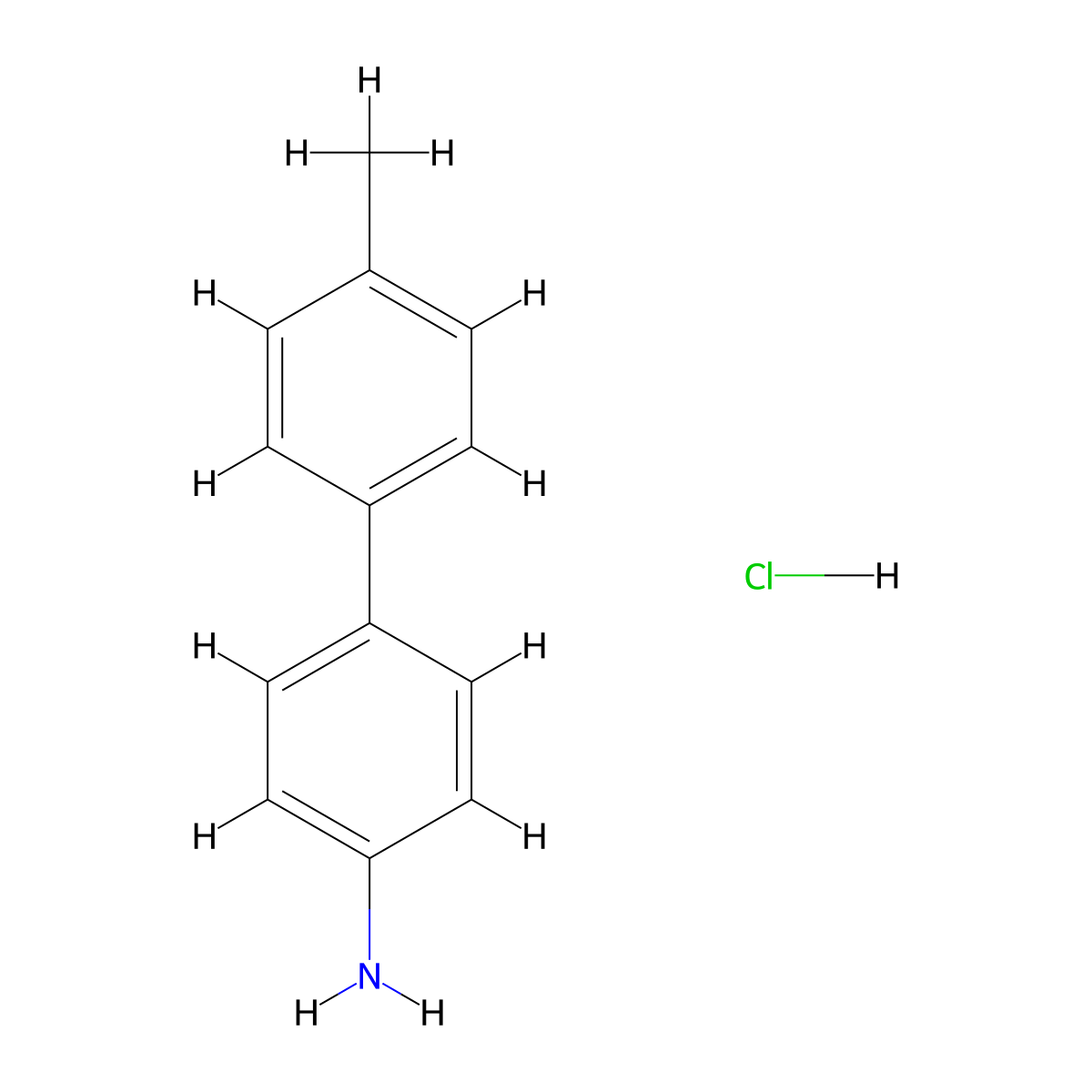4'-Methyl-(1,1-biphenyl)-4-amine hydrochloride molecular structure, CAS 811842-54-3