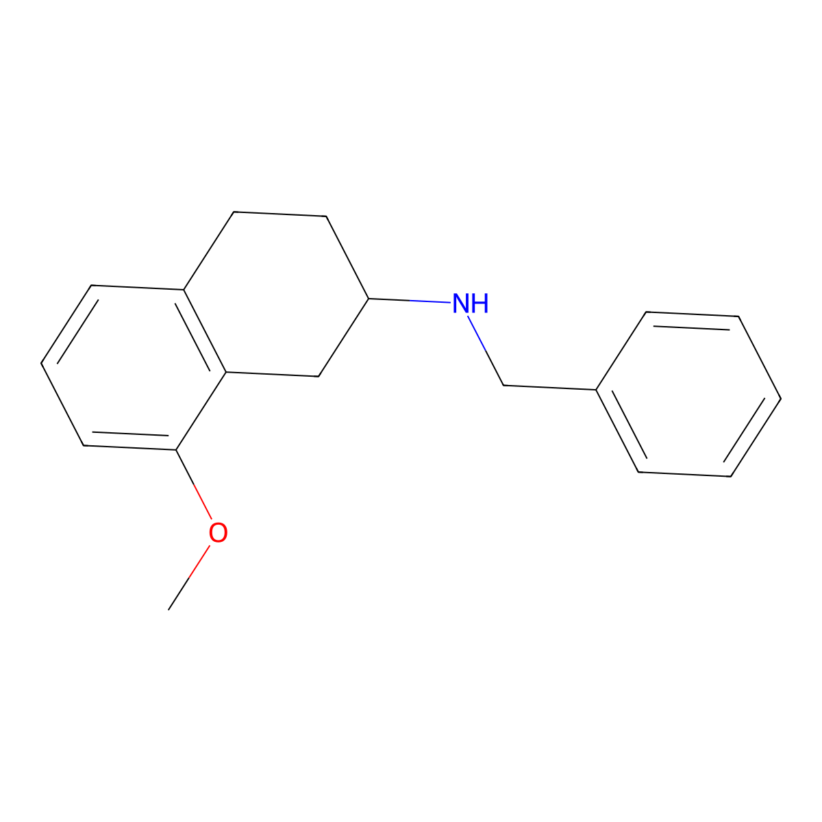 N-benzyl-8-methoxy-1,2,3,4-tetrahydronaphthalen-2-amine molecular structure, CAS 81185-19-5