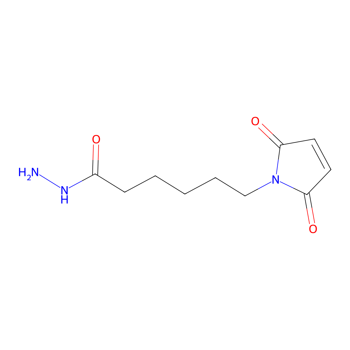 6-(2,5-Dioxo-2,5-dihydro-1H-pyrrol-1-yl)hexanehydrazide molecular structure, CAS 81186-33-6