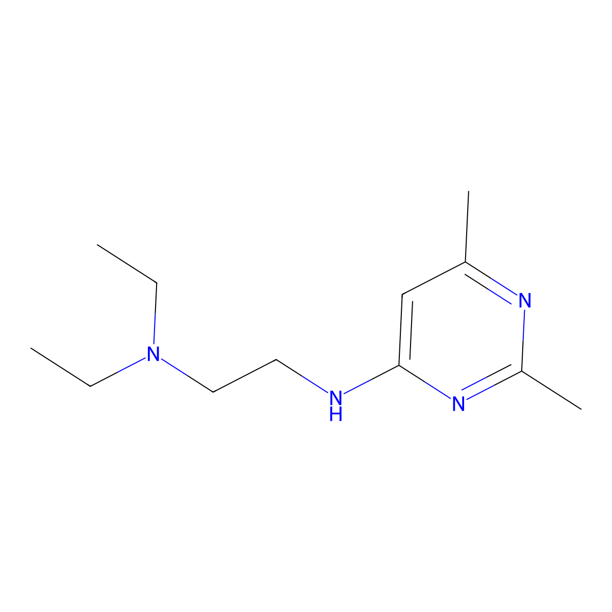 N1-(2,6-Dimethylpyrimidin-4-yl)-N2,N2-diethylethane-1,2-diamine molecular structure, CAS 811868-36-7