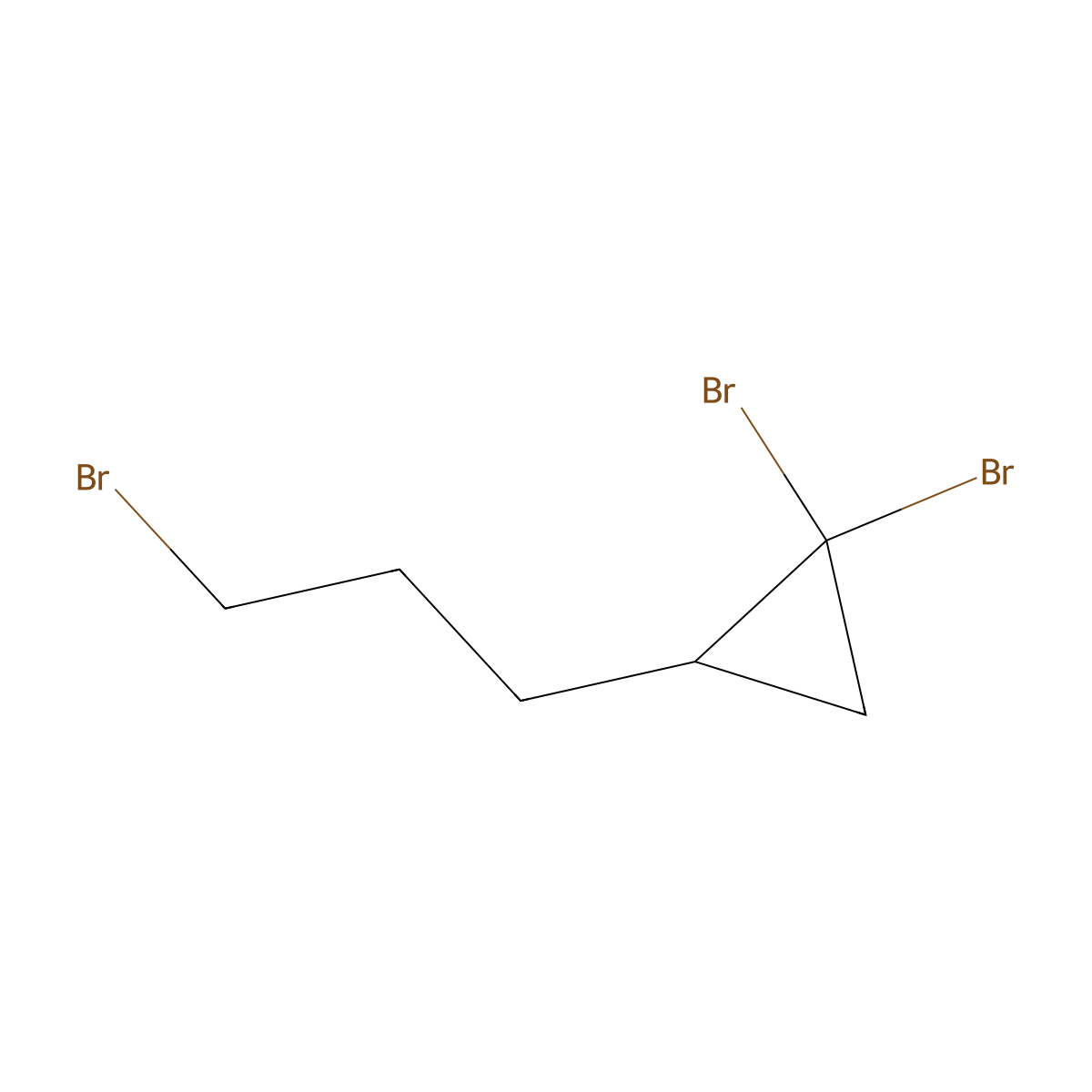 1,1-Dibromo-2-(3-bromopropyl)cyclopropane molecular structure, CAS 81187-44-2