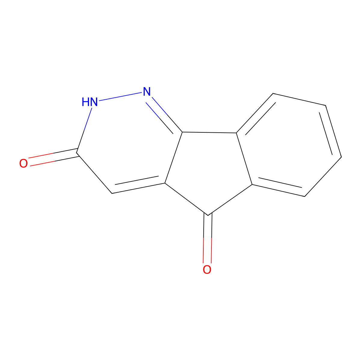 5H-Indeno(1,2-c)pyridazine-3(2H),5-dione molecular structure, CAS 81198-22-3