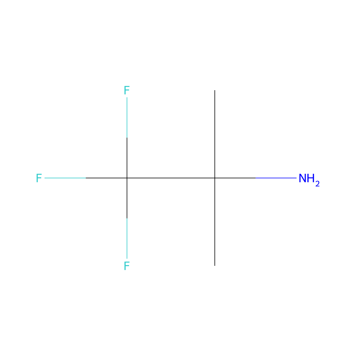 1,1,1-Trifluoro-2-methylpropan-2-amine molecular structure, CAS 812-18-0