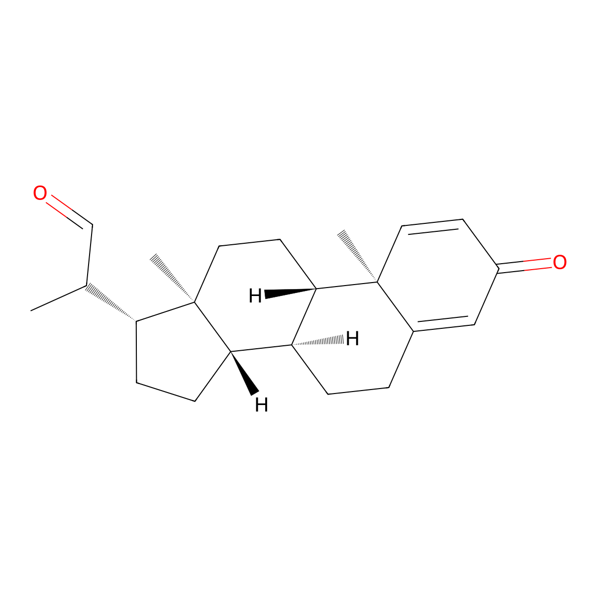 2-[(8S,9S,10R,13S,14S,17R)-10,13-dimethyl-3-oxo-6,7,8,9,11,12,14,15,16,17-decahydrocyclopenta[a]phenanthren-17-yl]propanal molecular structure, CAS 81201-82-3