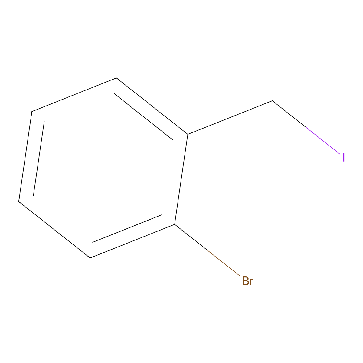 1-Bromo-2-(iodomethyl)benzene molecular structure, CAS 81206-50-0