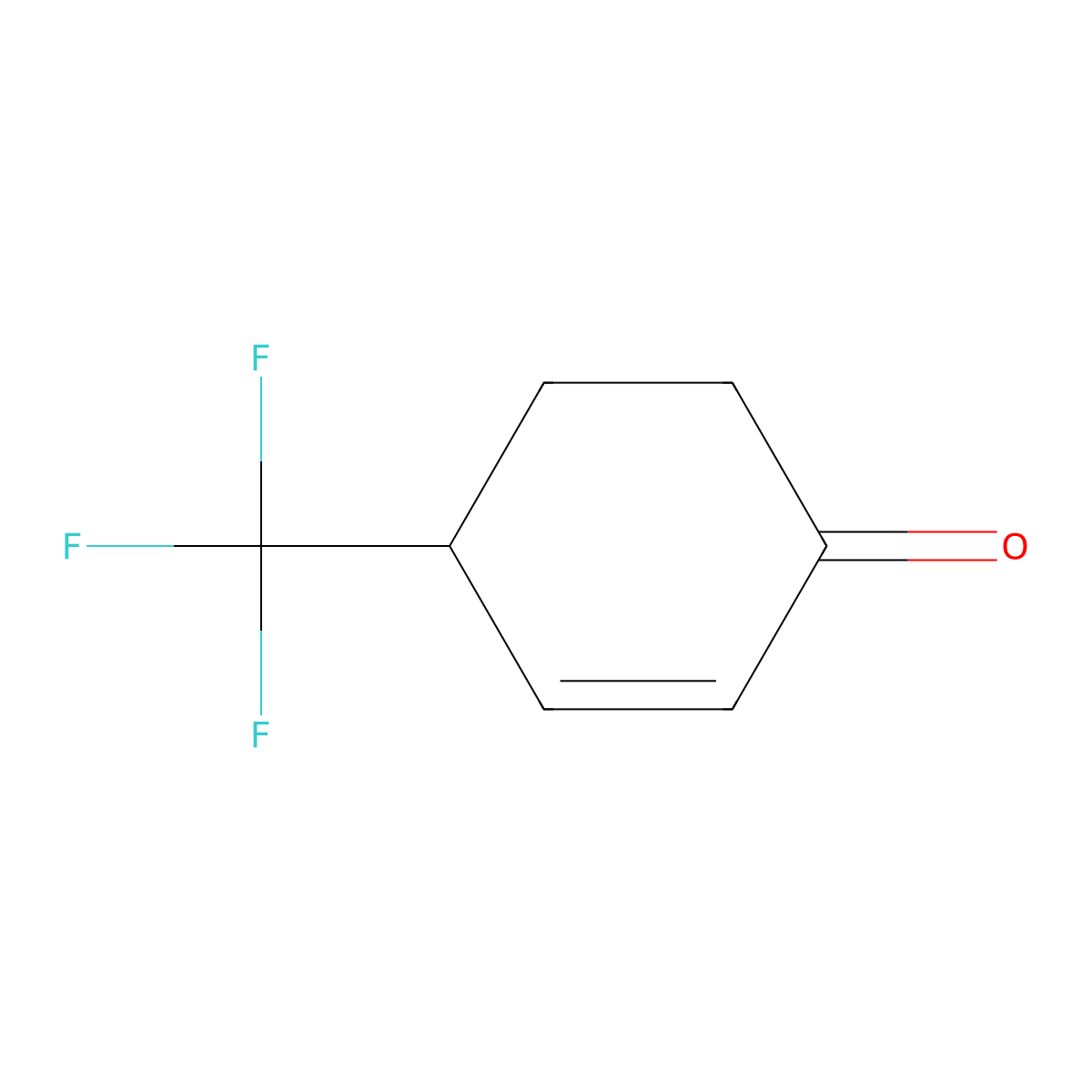4-(Trifluoromethyl)cyclohex-2-en-1-one molecular structure, CAS 81206-69-1