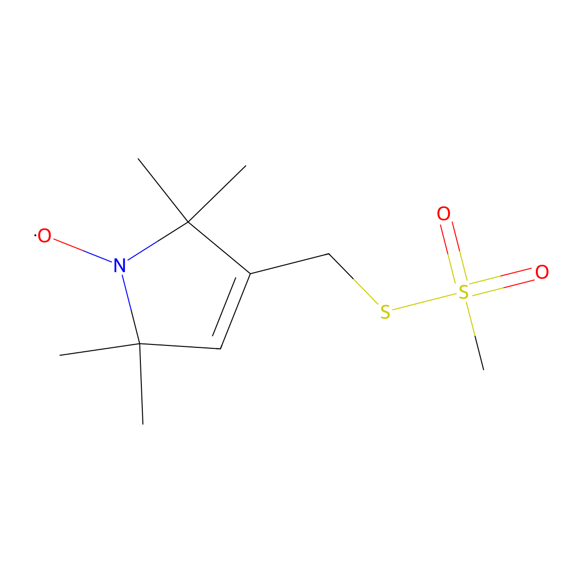 (1-oxyl-2,2,5,5-tetramethyl-Delta3-pyrroline-3-methyl)methanethiosulfonate molecular structure, CAS 81213-52-7
