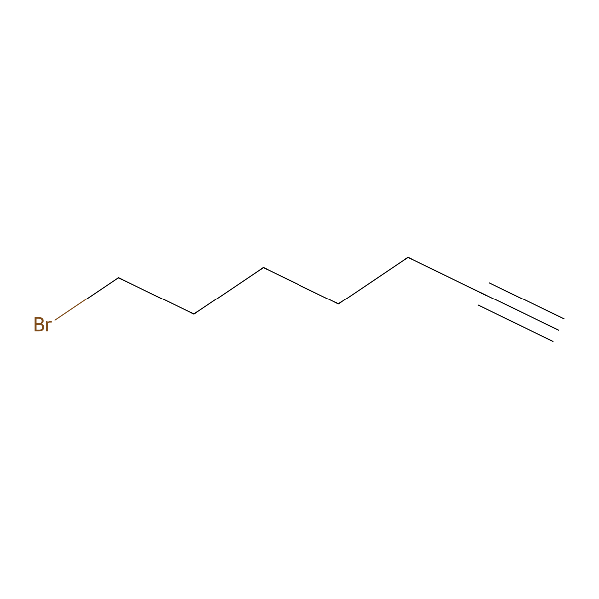 7-Bromohept-1-yne molecular structure, CAS 81216-14-0