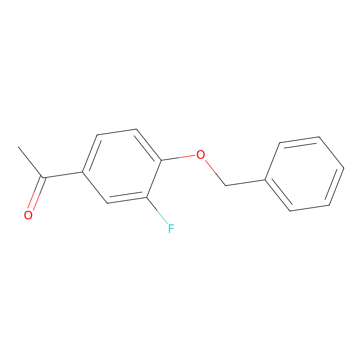 1-[4-(Benzyloxy)-3-fluorophenyl]-1-ethanone molecular structure, CAS 81227-99-8