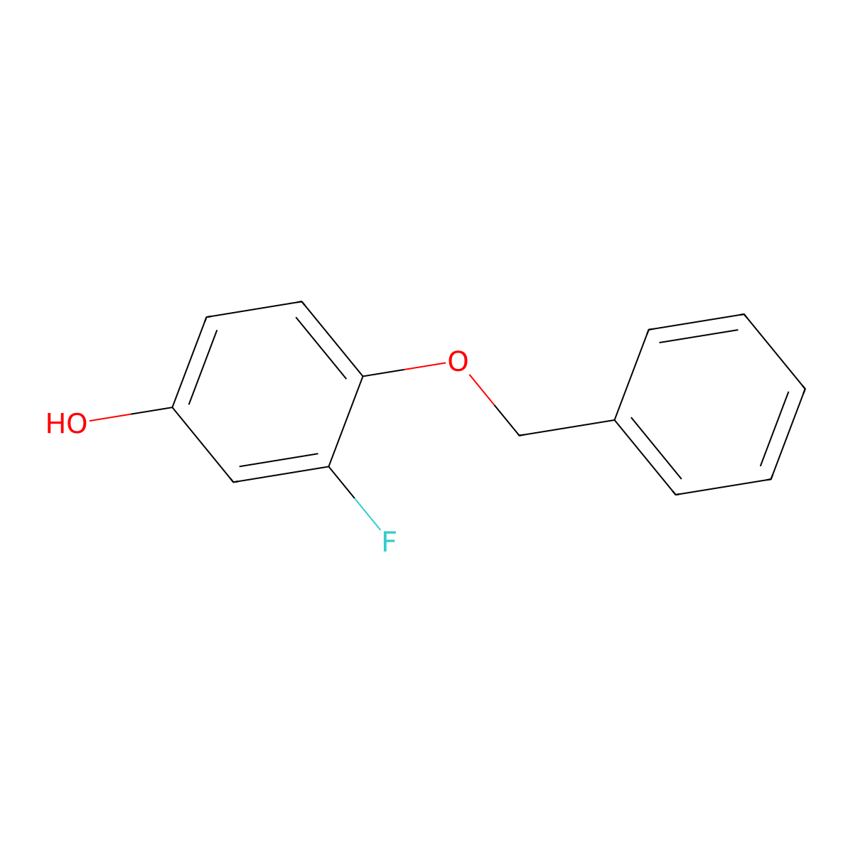 4-(Benzyloxy)-3-fluorophenol molecular structure, CAS 81228-25-3
