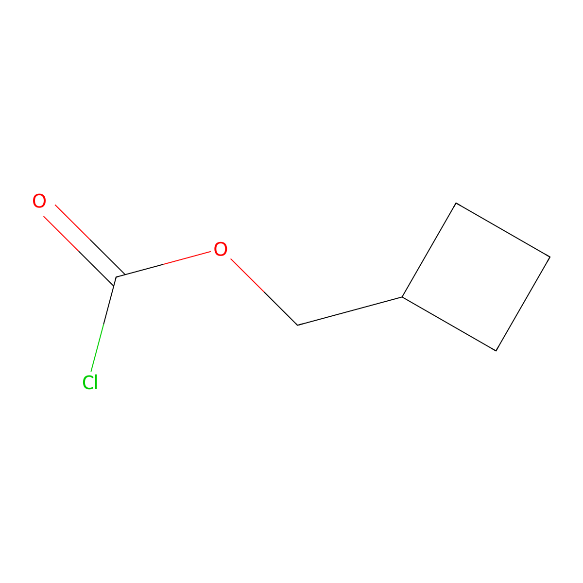 Cyclobutylmethyl chloroformate molecular structure, CAS 81228-88-8