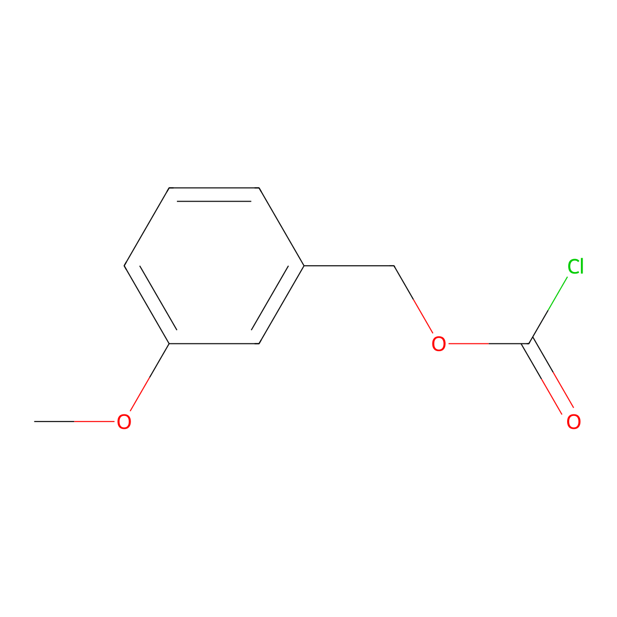 (3-Methoxyphenyl)methyl chloroformate molecular structure, CAS 81228-89-9