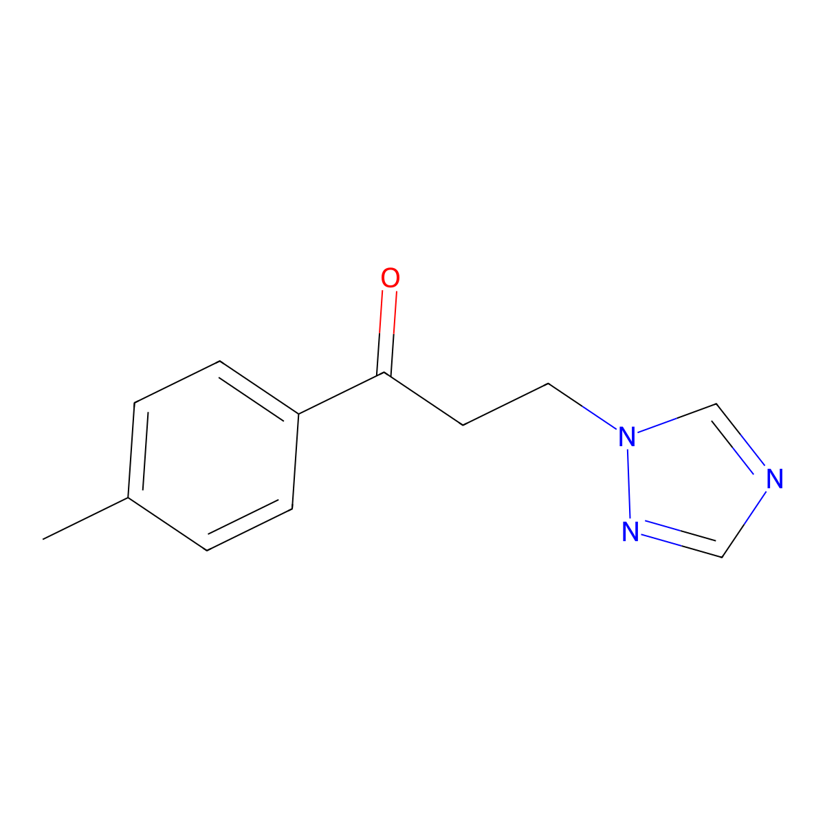 1-(4-Methylphenyl)-3-(1H-1,2,4-triazol-1-yl)propan-1-one molecular structure, CAS 81234-27-7