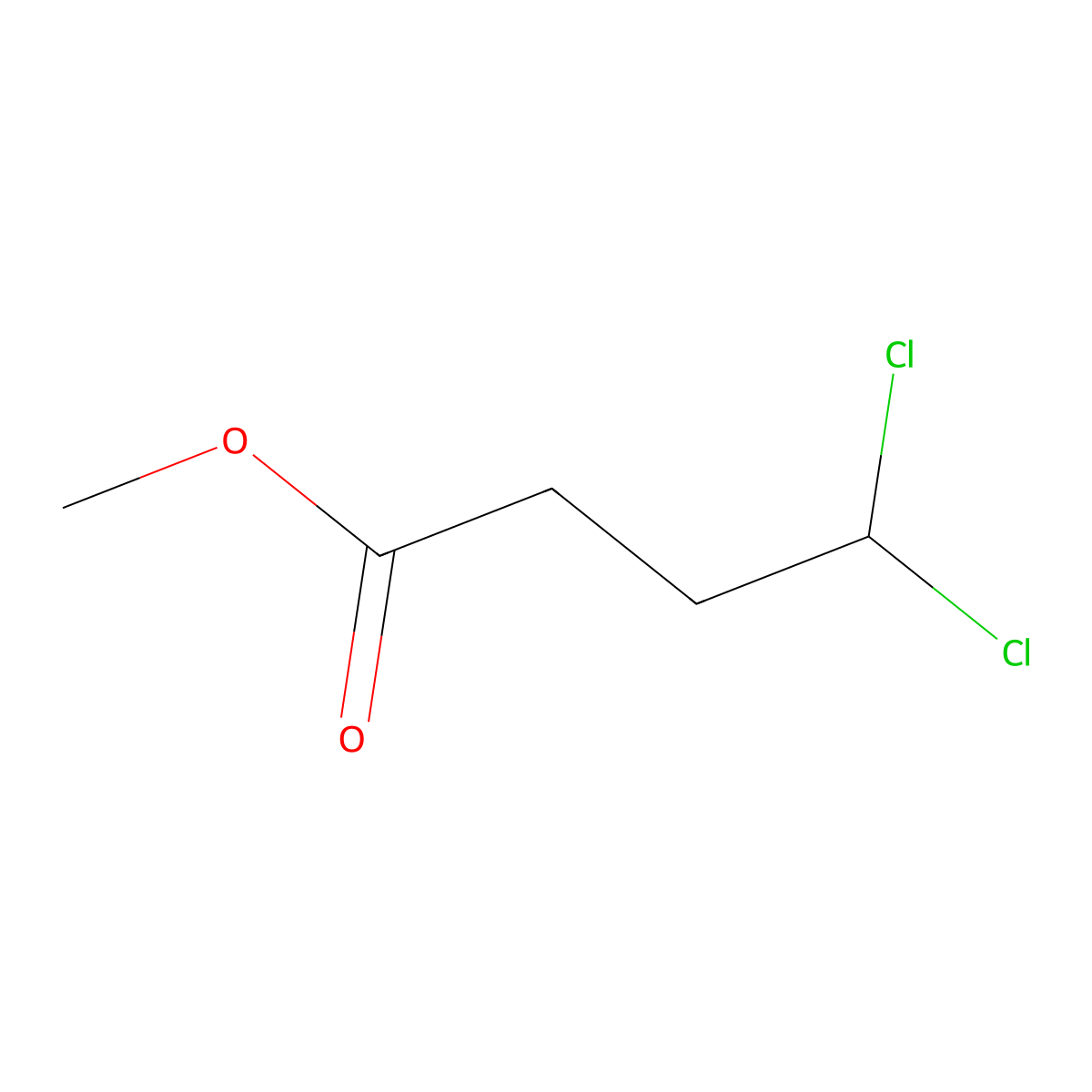 Methyl 4,4-dichlorobutanoate molecular structure, CAS 81236-55-7