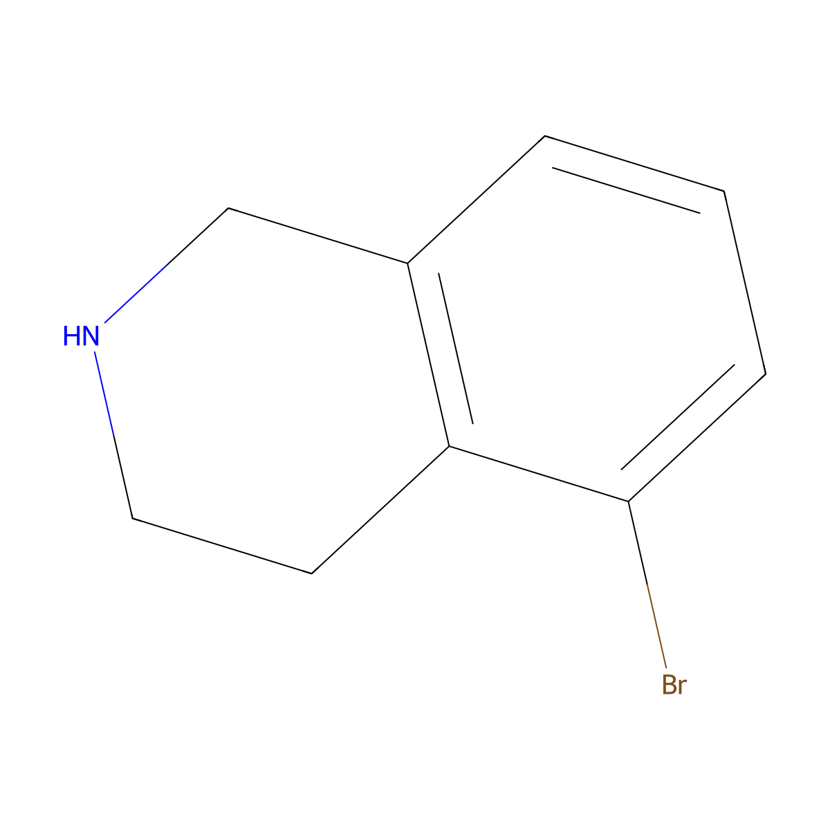 5-Bromo-1,2,3,4-tetrahydroisoquinoline molecular structure, CAS 81237-69-6