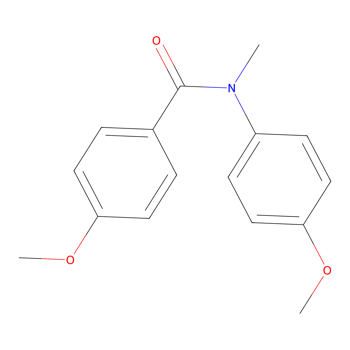 4-methoxy-N-(4-methoxyphenyl)-N-methylbenzamide molecular structure, CAS 81238-43-9