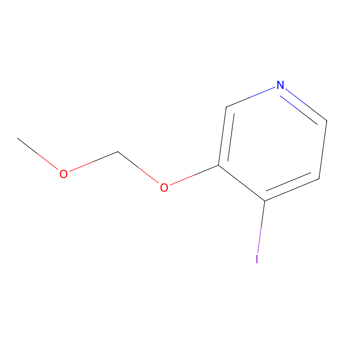 4-Iodo-3-(methoxymethoxy)pyridine molecular structure, CAS 81245-27-4