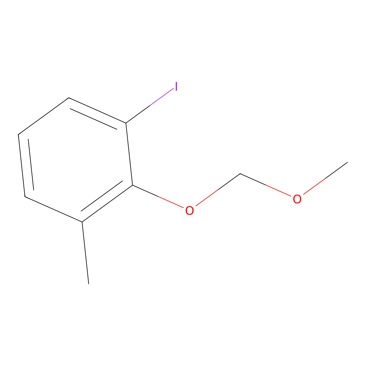 1-Iodo-2-(methoxymethoxy)-3-methylbenzene molecular structure, CAS 81245-28-5