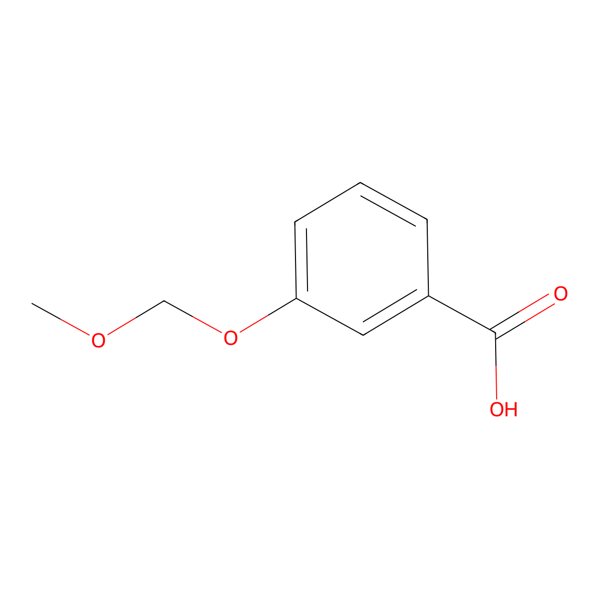 Benzoic acid, 3-(methoxymethoxy)- molecular structure, CAS 81245-43-4