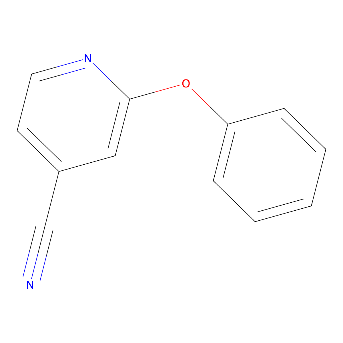 2-Phenoxypyridine-4-carbonitrile molecular structure, CAS 81249-44-7