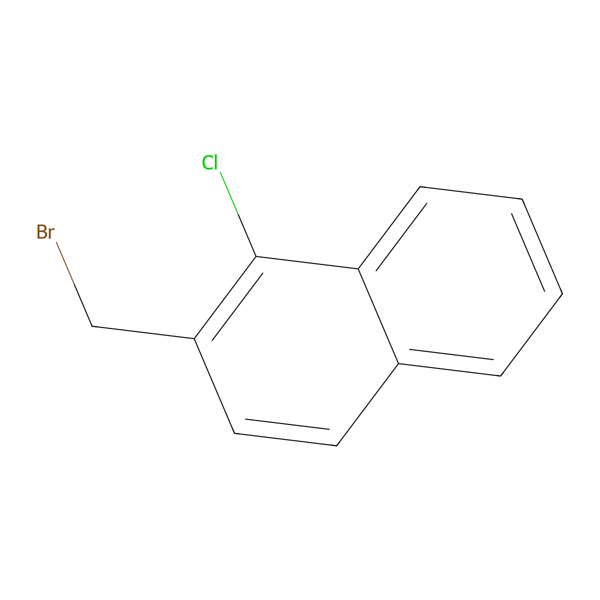 2-Bromomethyl-1-chloro-naphthalene molecular structure, CAS 81250-71-7