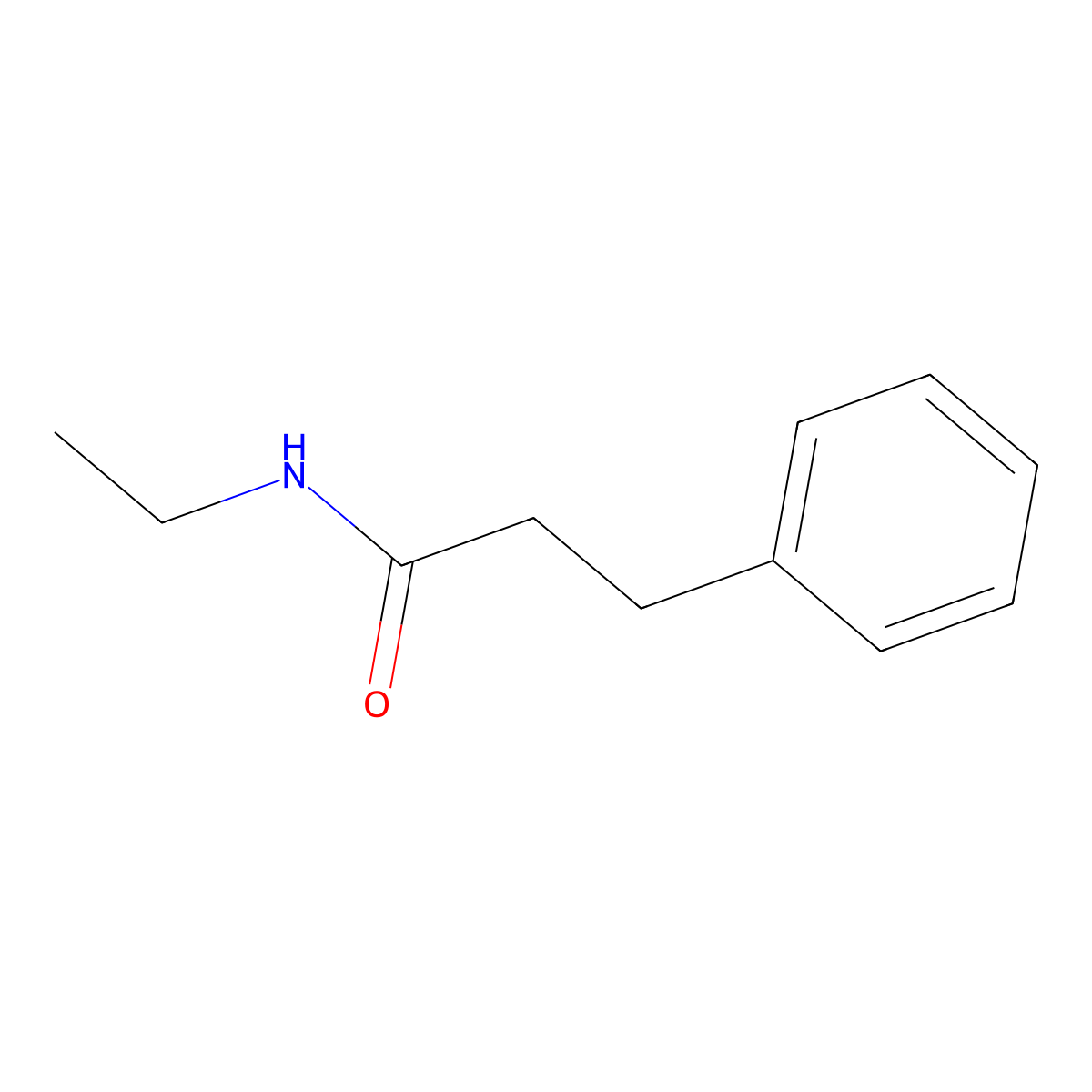 N-ethyl-3-phenylpropanamide molecular structure, CAS 81256-39-5