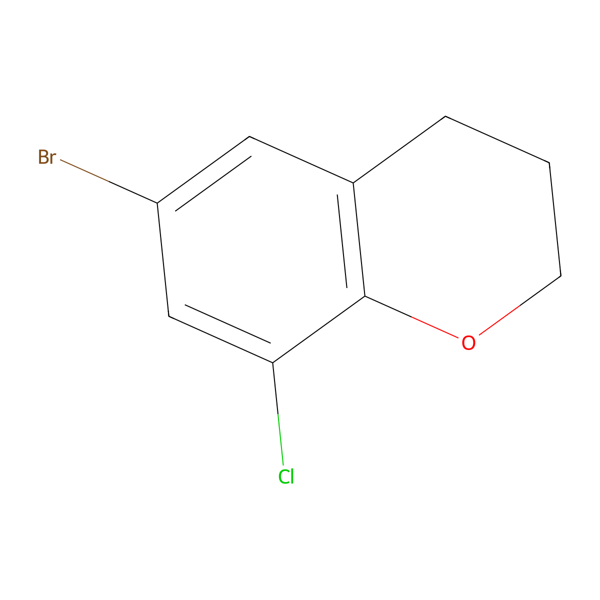 6-Bromo-8-chloro-chroman molecular structure, CAS 81258-19-7