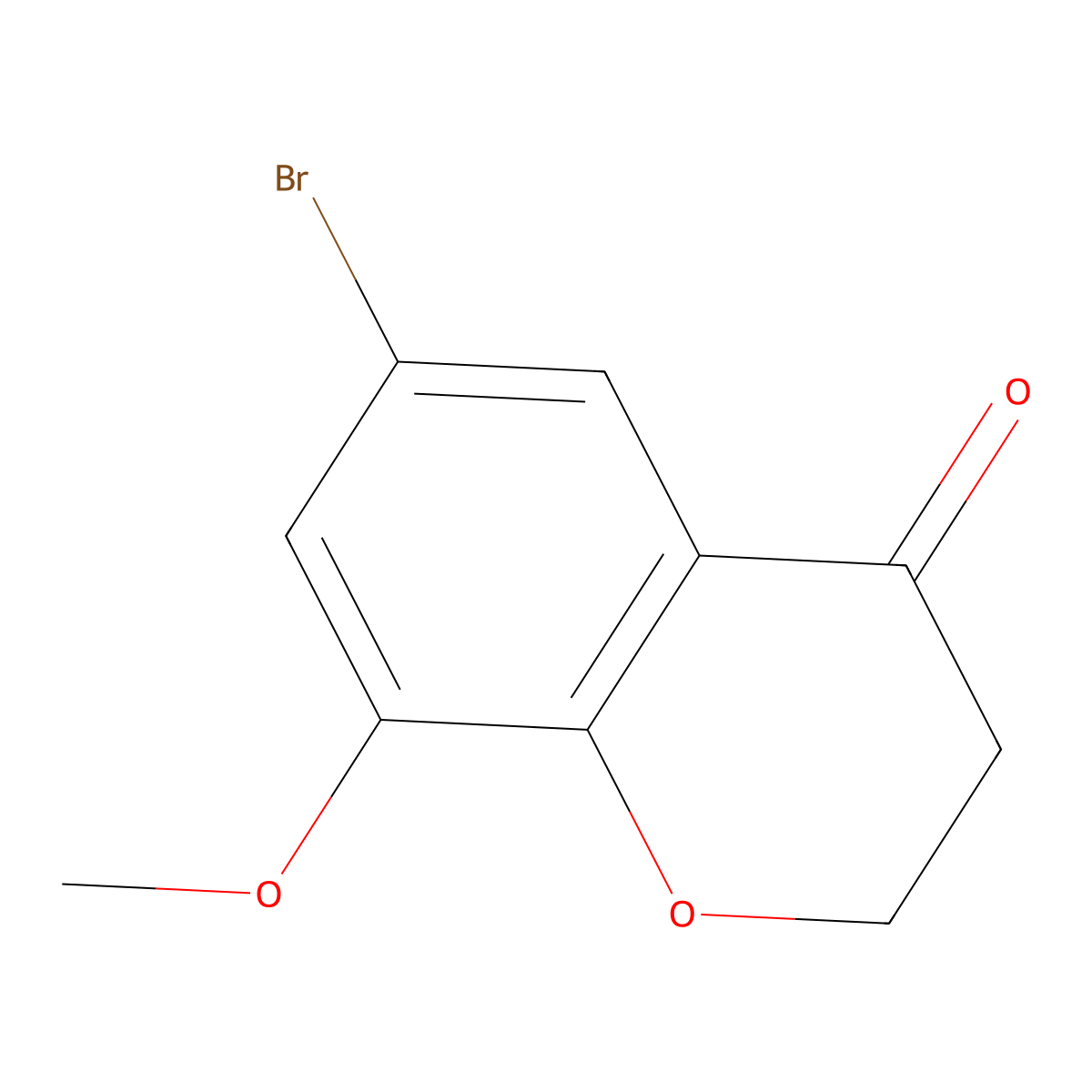 6-Bromo-8-methoxychroman-4-one molecular structure, CAS 81258-20-0
