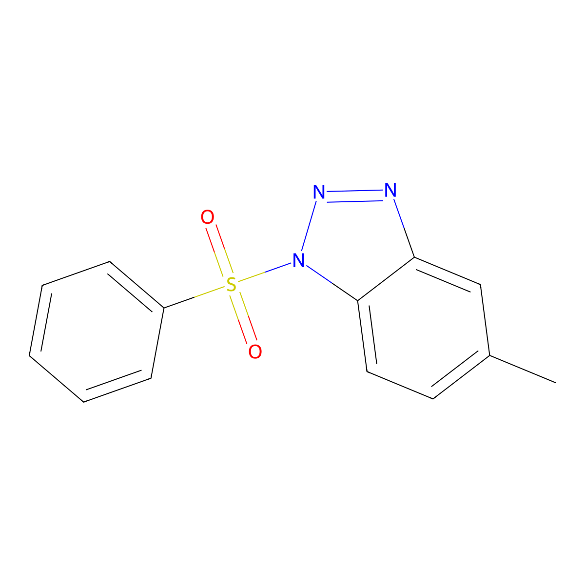 1-(benzenesulfonyl)-5-methyl-1H-1,2,3-benzotriazole molecular structure, CAS 81262-52-4