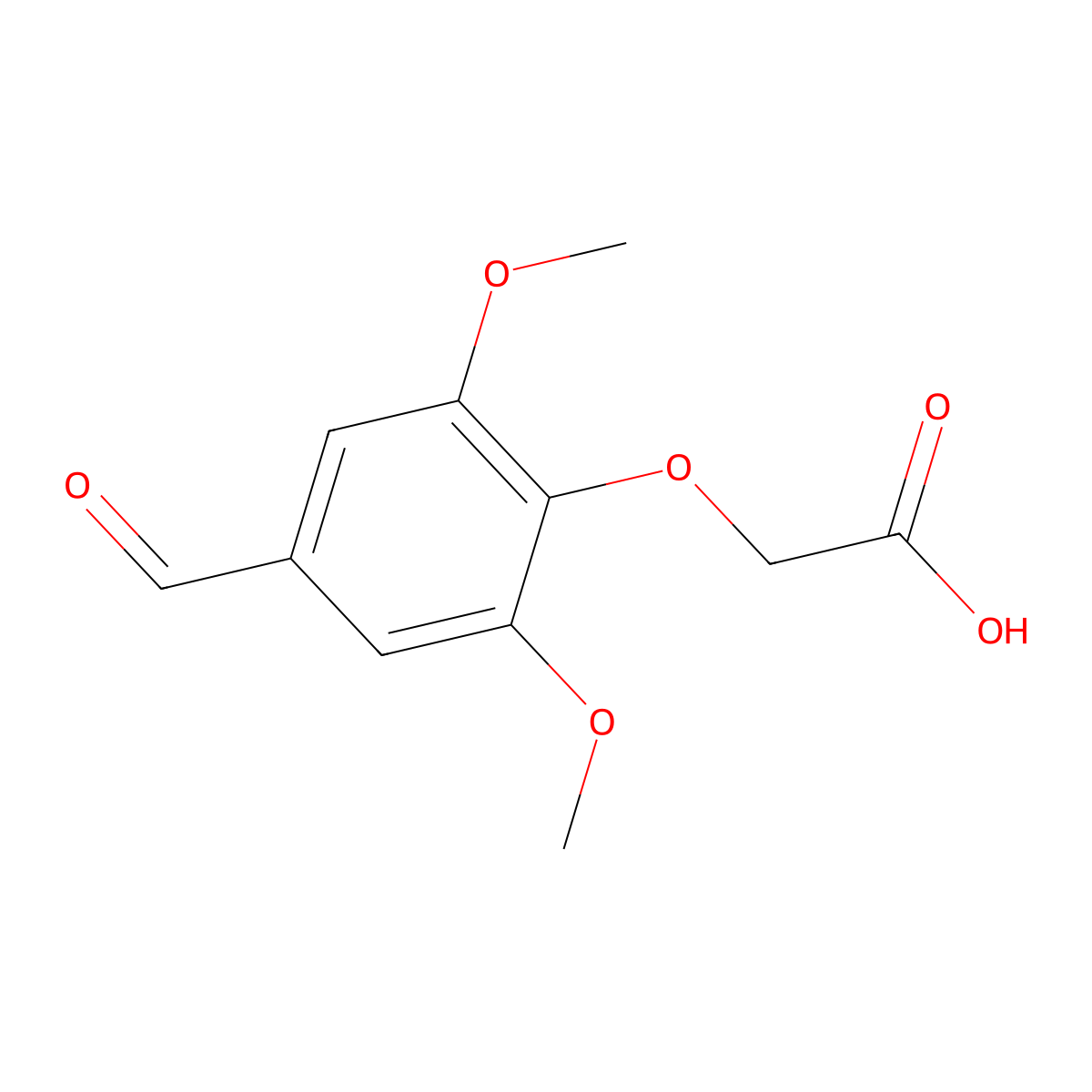 (4-Formyl-2,6-dimethoxyphenoxy)acetic acid molecular structure, CAS 812642-73-2