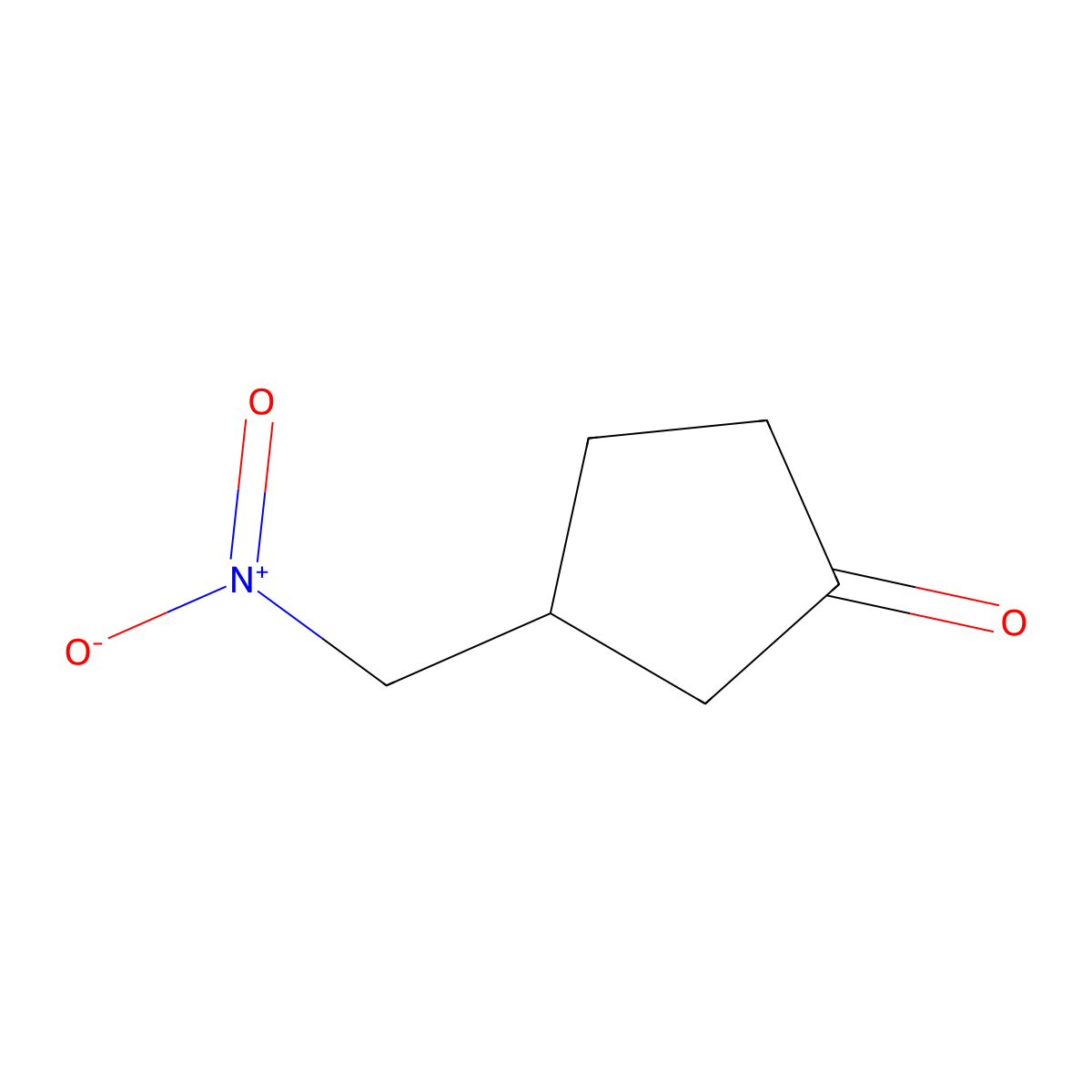 3-(Nitromethyl)cyclopentanone molecular structure, CAS 81266-47-9
