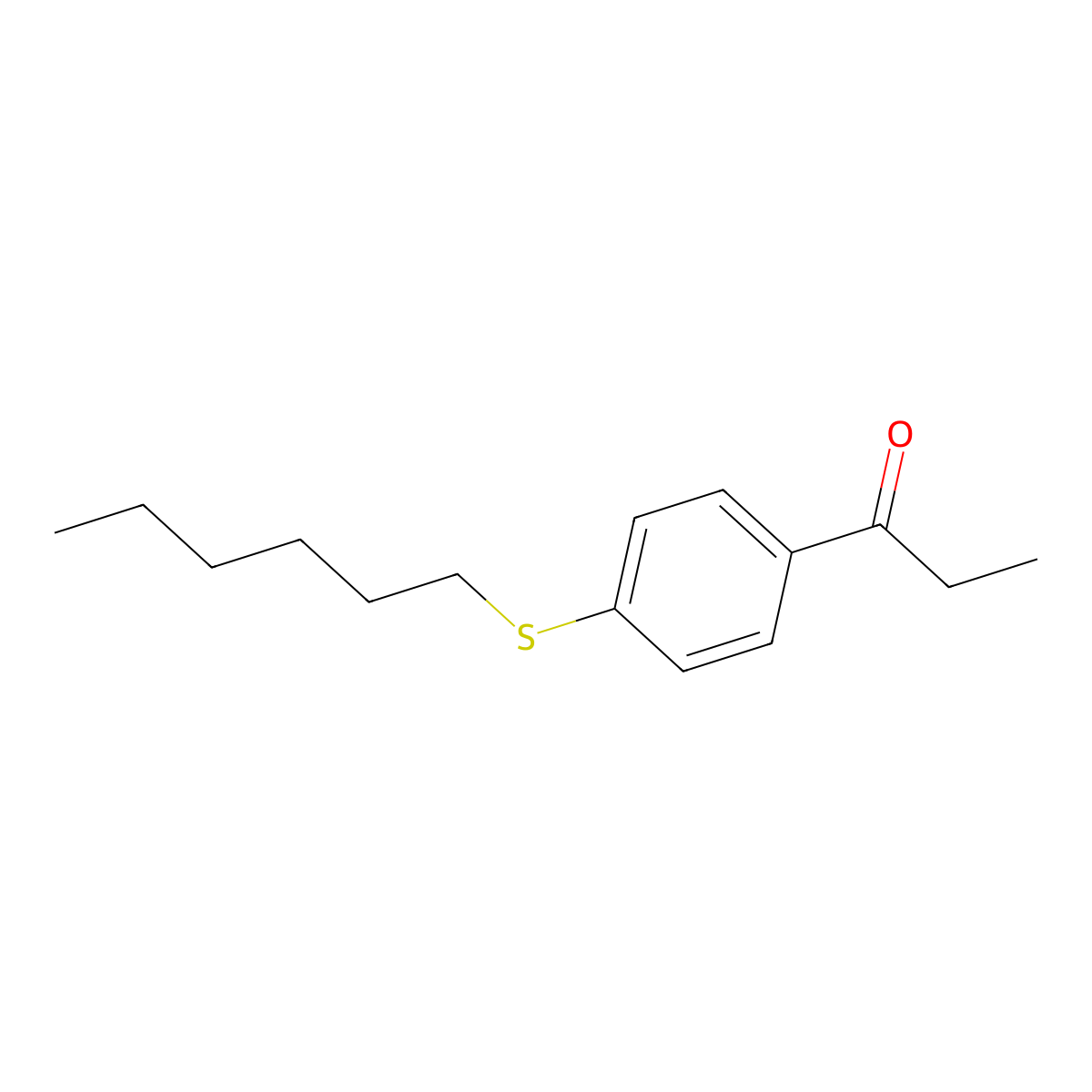 1-[4-(Hexylsulfanyl)phenyl]-1-propanone molecular structure, CAS 812681-24-6