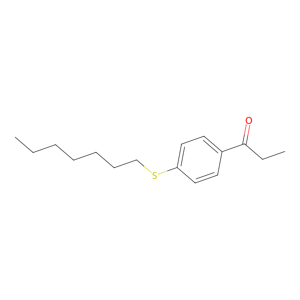1-[4-(Heptylsulfanyl)phenyl]-1-propanone molecular structure, CAS 812681-26-8
