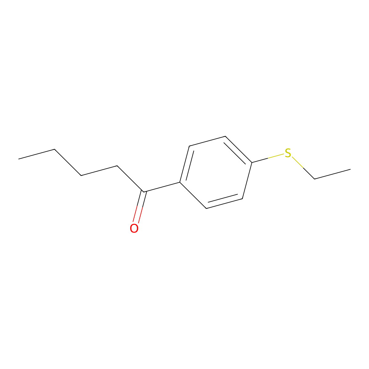1-[4-(Ethylthio)phenyl]pentan-1-one molecular structure, CAS 812681-28-0