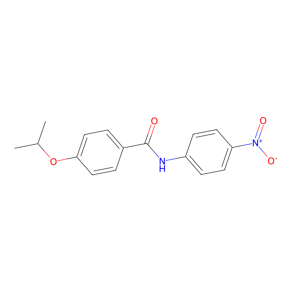 N-(4-nitrophenyl)-4-propan-2-yloxybenzamide molecular structure, CAS 812685-61-3